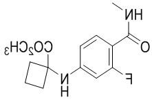 Methyl 1-((3-fluoro-4-(methylcarbamoyl)phenyl)amino)cyclobutane-1-carboxylate